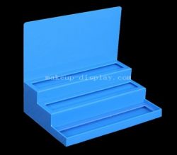 Blue makeup display, Blue acrylic cosmetic display