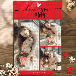 Custom Photo Jigsaw Puzzle I Love You Mom Best Indoor Gifts 35-1000 Pieces