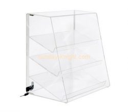 Custom front slanted acrylic display case DBK-1203