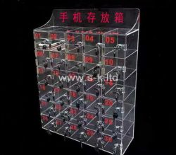 Custom 2 grids acrylic display holder, clear perspex display holder