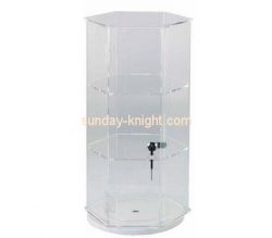 Custom hexagon acrylic display cabinet DBK-1204