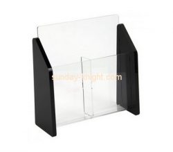 Custom 2 pockets vertical acrylic leaflet holders BHK-783