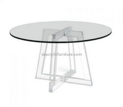 Custom round clear acrylic dining table AT-755