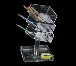 Custom table top acrylic pen holder, perspex pen holder