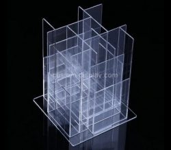 Custom table top 4 sided acrylic literature holders, lucite brochure holders