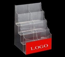 Custom table top 4 tiered acrylic leaflet holders, perpsex brochure holders