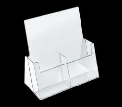 Literature holder stand, Clear acrylic literature holder stand