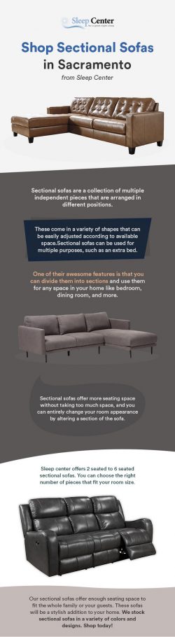 Shop Sectional Sofas in Sacramento from Sleep Center