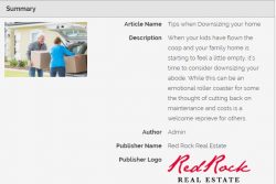Tips when Downsizing your home