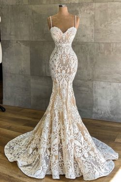 Designer Hochzeitskleid Meerjungfrau | Brautkleider mit Spitze