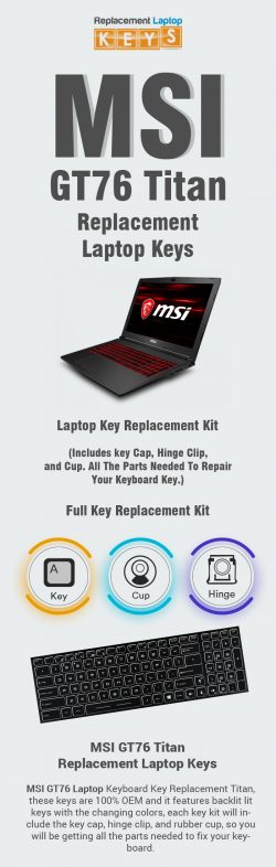 Buy Genuine MSI GT76 Titan Replacement Laptop Keys Online