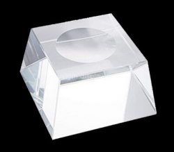 Custom clear perspex soap dish block, acrylic soap dish