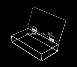 Custom clear plexiglass organizer box, acrylic storage box