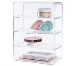 Custom 4 tiers clear plexiglass display case BDC-2151