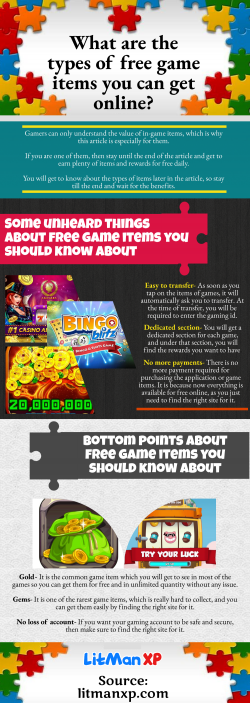 Important benefits of Free game items