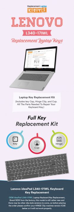 Get High Quality Lenovo L340-17iwl Keyboard keys form Replacement Laptop Keys