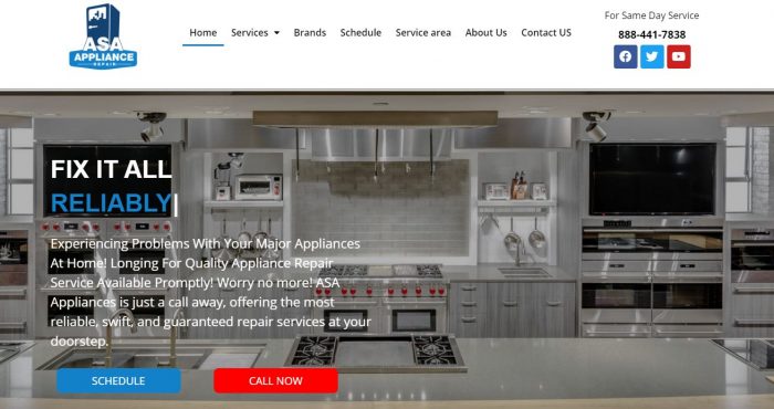 Appliance repair