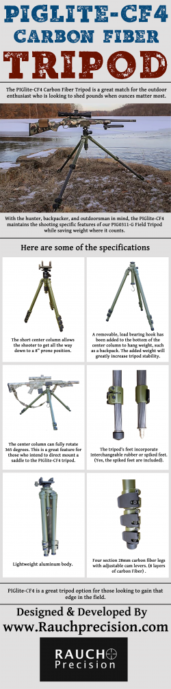 PIGlite-CF4 Carbon Fiber Tripod