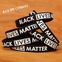 10 Black Lives Matter Silicone Wristbands – Speak Up!