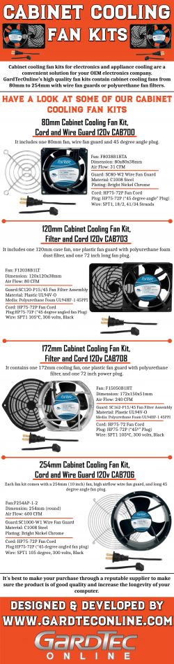 Cabinet Cooling Fan Kits