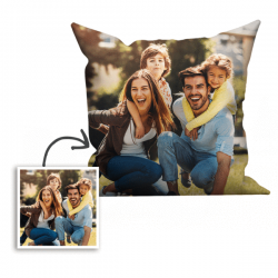 Custom Family Photo Throw Pillow