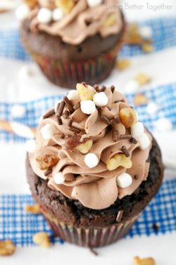 Rocky road cupcake