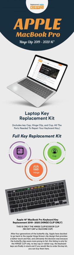 Shop 2019 – 2020 Apple MacBook Pro Keyboard Keys from Replacement Laptop Keys