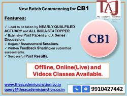 CB1 Ch 1 Part 1 By Silky Lamba | Experienced Faculty | Actuarial Science