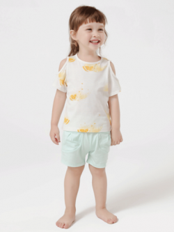 55% Mulberry Silk Lovely Printed Silk Top For Kids