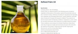 Refined palm oil for sale