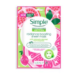 Simple® Skinradiance boosting sheet mask