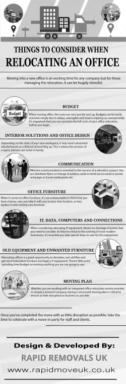 Things to Consider When Relocating an Office