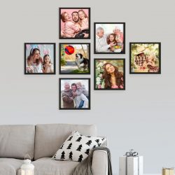 Customized Wall Pictures Black Classic Photo Frame Collage Gift