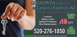 Locksmiths Catalina Foothills AZ (520) 276-1850