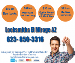 Locksmiths El Mirage AZ (623) 850-3316