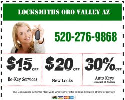 Locksmiths Oro Valley (520) 276-9605