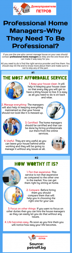 The Need Of Professional Home Managers