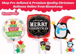 Shop Pre-Inflated & Premium Quality Christmas Balloons Online from BloonAway