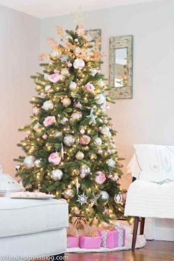 Pink Christmas Tree Decor