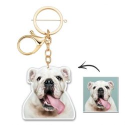 Custom Photo Keychain Unique Design Personalized Gift Cute