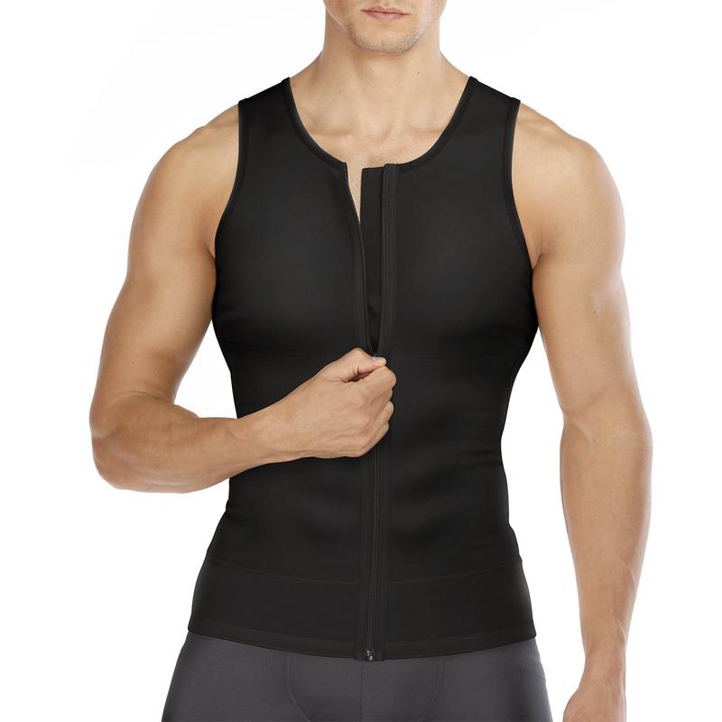 BRABIC Men Zipper High Compression Shirts