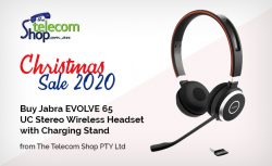 Buy Jabra EVOLVE 65 UC Stereo Wireless Headset with Charging Stand from The Telecom Shop PTY Ltd