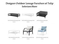 Designer Outdoor Lounge Furniture at Tulip Interiors Store