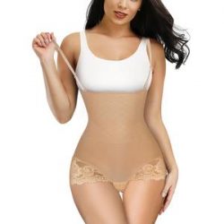 Nebility Women’s Hi-waist Lace Shapewear With Straps