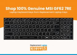 Shop 100% Genuine MSI GF62 7RE Laptop Keyboard Keys from Replacement Laptop Keys