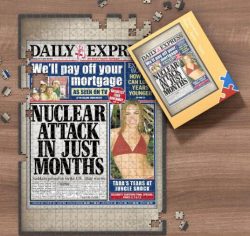 DAILY EXPRESS FRONT PAGE JIGSAW PUZZLE, PERSONALIZED FROM A SPECIFIC DATE YOU WERE BORN YOUR MEM ...