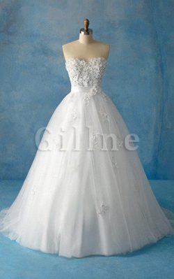 Abito da Sposa Senza Maniche Cerniera in Tulle Moda con Perline – Gillne.it