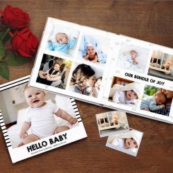 Custom Photo Book Online Design Newborn Photo Album