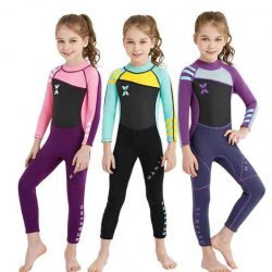 DIVE & SAIL Girls 2.5MM Full Wetsuit Kids Scuba Diving Suit