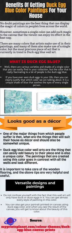 Duck Egg Blue Wall Art-Incredibly increase the value of your house